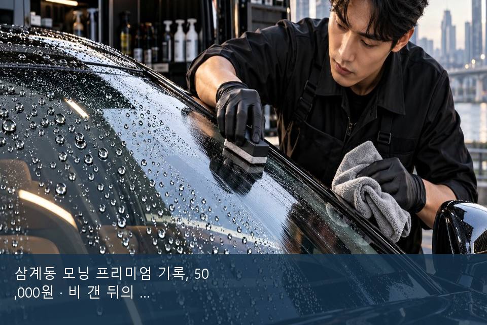 삼계동 모닝 프리미엄 기록, 50,000원 · 비 갠 뒤의 작업