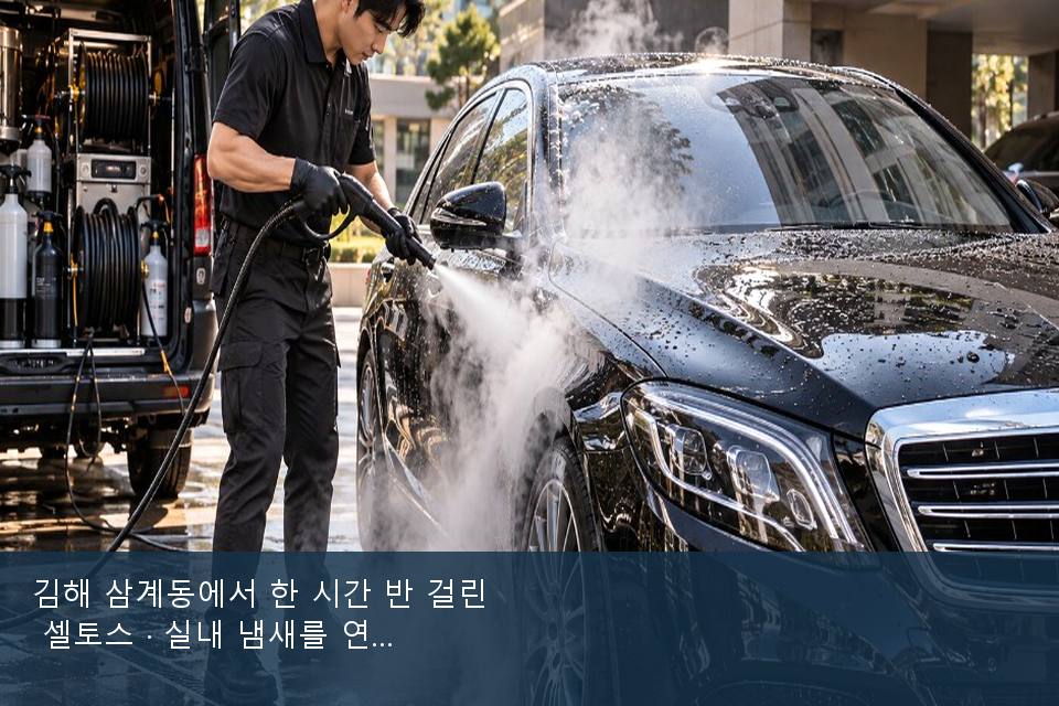 김해 삼계동에서 한 시간 반 걸린 셀토스 · 실내 냄새를 연 기록